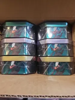 Pokemon TCG Triple Whammy Tins Darkrai LOT of 6 Factory Sealed - Image 2