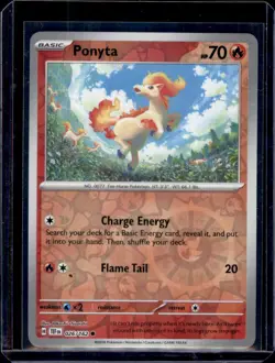 Ponyta SV05: Temporal Forces Pokemon 026/162 Reverse Holo NM+ - Image 1