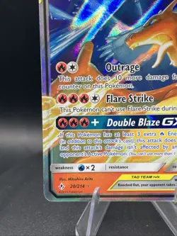 Pokemon Sun and Moon Unbroken Bonds - #20/214 Reshiram & Charizard GX - Image 5