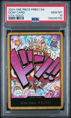 2024 ONE PIECE PRB01-PREM BOOSTER -ONE PIECE CARD THE BEST- DON!! CARD PSA 10 - Image 1