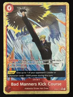Bad Manners Kick Course (OP04-016) (Alternate Art) - (PRB-02) - One Piece - Image 1