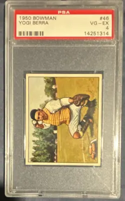 Bowman 1950 Yogi Berra #46 New York Yankees PSA 4 VG-EX Base Set - Image 1