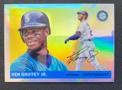 🔥2025 Topps Chrome Platinum Anniversary Ken Griffey Jr Rare Image Variation SSP - Image 1
