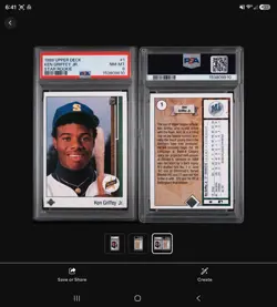 1989 Upper Deck - Star Rookie Ken Griffey Jr #1 (RC) ROOKIE CARD 🔥 - Image 1