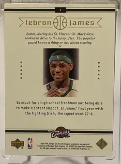 🔥🏀 LeBron James 2003-04 Upper Deck Fabulous Freshman #1 RC Cavaliers Rookie - Image 2