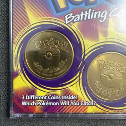 Pokemon Vintage Battling Coin Game Battle Coins 1999 NEW Factory Sealed Hasbro - Image 3