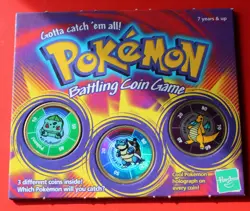 POKEMON Battling Coin Game Hasbro Job Lot X3 Used - Image 3