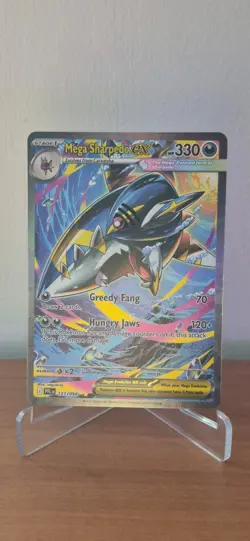 Mega Sharpedo EX - SIR - 127/094 - NM - Phantasmal Flames - Pokemon Card - Image 1