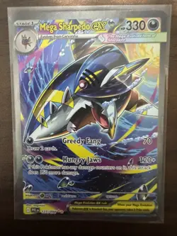 Mega Sharpedo ex - 127/094 - SIR - Phantasmal Flames - Pokemon Card - NM/M - Image 1