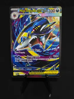 English Pokemon Phantasmal Flames Mega Sharpedo ex SIR 127/094 NM - Image 1
