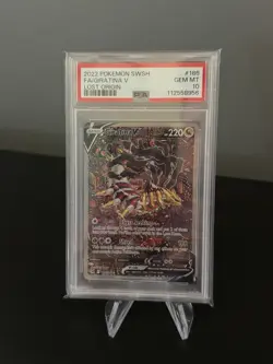 Pokemon Giratina V 186/196 Lost Origin SWSH11 Alt Full Art Holo PSA 10 - Image 1