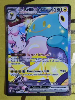 Pokemon English - Iono's Bellibolt EX SIR 183/159 Journey Together - NM/M - Image 1