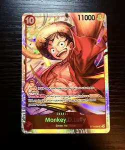 One Piece CCG TCG Monkey.D.Luffy ST10-006 Alternate Art SR - Image 1
