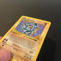 Pokemon TCG Machamp Base Set 8/102 Holo First Edition Rare - Image 3