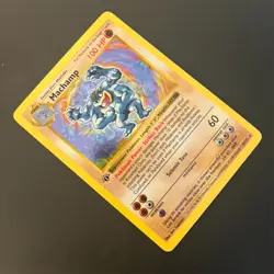 Pokemon TCG Machamp Base Set 8/102 Holo First Edition Rare - Image 4