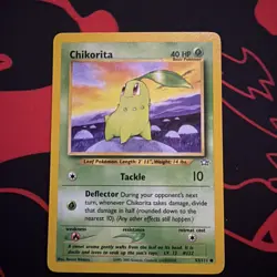 Chikorita 53/111 Common Unlimited English Pokemon Neo Genesis Nm - Image 1
