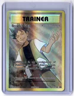 Brock's Grit (Full Art) 107/108 Ultra Rare Holo NM Pokemon XY - Evolutions - Image 1
