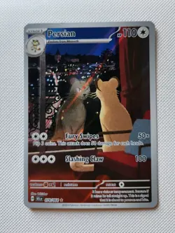 Pokemon Persian 078/064 Sv: Shrouded Fable Full Art Holo Illustration Rare - Image 1