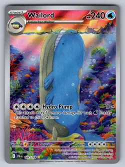 WAILORD 162/159 ILLUSTRATION RARE JOURNEY TOGETHER POKEMON HOLO NEAR MINT - Image 1