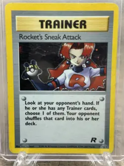 Rocket's Sneak Attack 16/82 Team Rocket Unlimited Holo Rare Pokemon TCG - Image 1