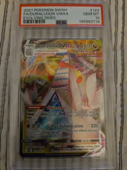 Duraludon VMAX 123/203 Full Art GEM MINT PSA 10. Pokemon SW&SH Evolving Skies - Image 1
