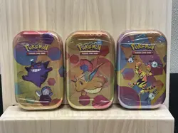 Pokemon TCG: 151 Mini Tins Lot of 3 Gengar, Dragonite, Electabuzz - Image 1
