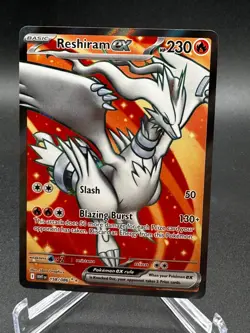 Pokemon Reshiram ex Ultra Rare 158/086 WHT SV: White Flare NM - Image 1