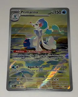 Pokemon TCG Pitch Black Primarina Full-Art Illustration Rare 088/084 Pre-Release - Image 1