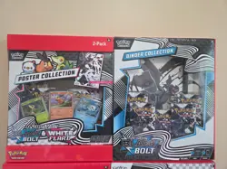 2x Sets Pokemon Black Bolt/White Flare Binder + Poster Collection Sam's Club NEW - Image 2