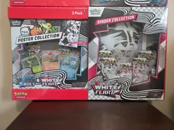 2x Sets Pokemon Black Bolt/White Flare Binder + Poster Collection Sam's Club NEW - Image 5