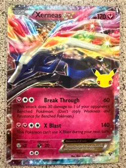 XERNEAS EX 97/146 HOLO EX RARE XY POKEMON NM/M - Image 1