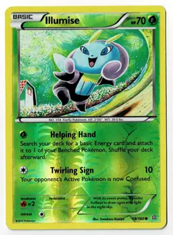 2015 XY - Primal Clash Illumise Reverse Holo Basic/Common #18 - Image 1