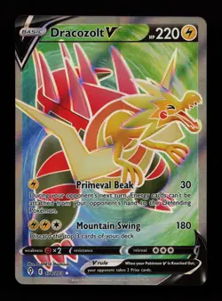 Dracozolt V 178/203 Holo Ultra Rare Evolving Skies Pokemon Cards - Image 1