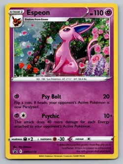 Espeon SWSH174 Holo Promo Sword & Shield Promo Pokemon LP - Image 1