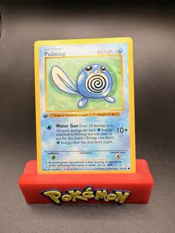 Pokemon Card Poliwag Shadowless Base Set 1st Edition Common 59/102 Near Mint - Image 1