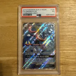 2018 Pokemon Sun & Moon FA/Greninja GX Forbidden Light PSA 7 #120 - Image 1