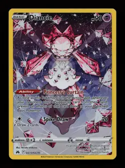 Diancie GG13/GG70 Holo Crown Zenith Galarian Gallery Pokemon Cards - Image 1