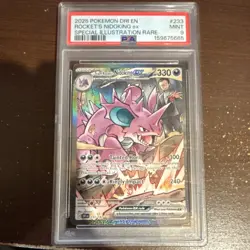 Pokemon Company Team Rocket's Nidoking ex PSA 9 SIR Holo 233/182 Sv10 - Image 1
