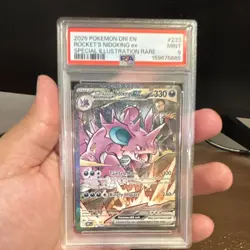 Pokemon Company Team Rocket's Nidoking ex PSA 9 SIR Holo 233/182 Sv10 - Image 2