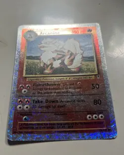 Pokemon TCG Arcanine 36/110 Legendary Collection Reverse Holo English 2002 LP - Image 3