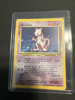 Pokemon TCG Mewtwo Base Set 10/102 Holo Unlimited Holo Rare - Image 1