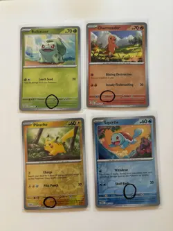 SWIRLS !! Pokemon 151 Costco Reverse Rev Cosmos Holo Promo Set VARIANT I - Image 1