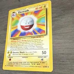 Pokemon Electrode Base Set 21/102 Rare Regular Unlimited ENG HP80 1999 - Image 3