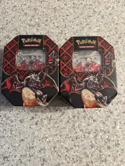 Pokemon Paldean Fates Charizard Ex Tin LOT OF 2 Sealed - Image 1
