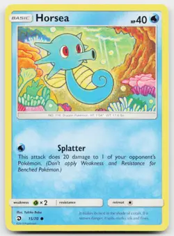 Horsea 15/70 Common Dragon Majesty Pokemon Near Mint - Image 1