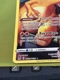 Pokemon Charizard TG03/TG30 Lost Origin Trainer Gallery Ultra Rare NM Condition - Image 5