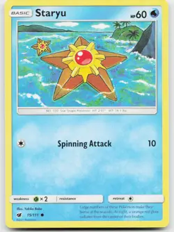 Staryu 15/111 Common Crimson Invasion Pokemon Near Mint - Image 1