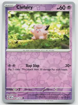 Clefairy 081/197 Common Obsidian Flames Pokemon Near Mint - Image 1