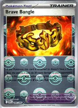 Brave Bangle (Poke Ball Pattern) 080/086 Holo Uncommon White Flare Pokemon NM - Image 1