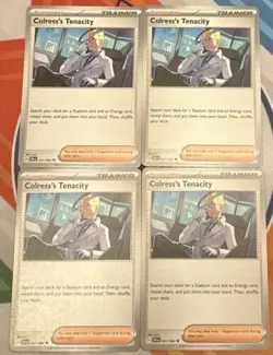 4x Colress's Tenacity 057/064 x4 - Shrouded Fable - Pokemon TCG - Playset - Image 1
